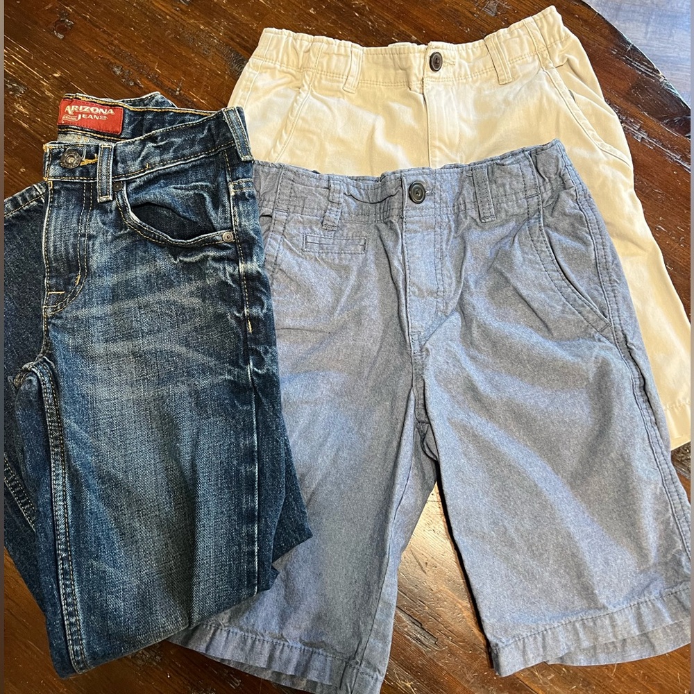 Boys size 10, Arizona Cherokee Magellan Jean/short bundle EUC